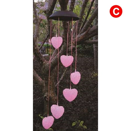 

Alexsix Solar Wind Chime Chandelier Color Changing Solar String Hummingbird Butterfly Lights Home Supplies