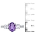 thumbnail image 2 of Everly Women's Created Sapphire and Created Amethyst Sterling Silver Ring, 2 of 7