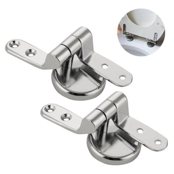 Toilet Seat Hinges Fittings Chrome Finished Toilet Seat Fittings and Fixtures Perfect for Wooden Resin Plastic Seats