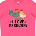 thumbnail image 4 of Inktastic Chicken Farmer I Love My Chickens Youth T-Shirt, 4 of 5