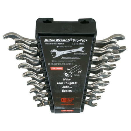 

Chicago Brand 8Pc Open-End Ratchet Wrench Set