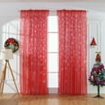 1PCS Christmas Snowflake Curtain Window Voile Drape Drapery Liners