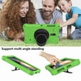 thumbnail image 5 of Dteck Case For Samsung Galaxy Tab A 8.0 T387 T385 T380,Tab E T377,Tab 4 T330,Shockproof Tablet EVA Cover with Shoulder Strap and Hand Strap, Green, 5 of 6