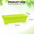 thumbnail image 2 of Rectangular pot Herb pot Houseplant Plastic herb pot for balcony home decoration, 2 of 5