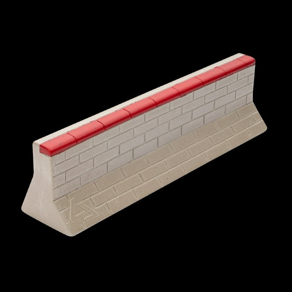 Level Ledges Fingerboard Ramp - Bricked Barricade Gray and Red