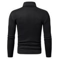 thumbnail image 3 of Men's Slim Fit Turtleneck Sweater Casual Twisted Knitted Pullover Sweaters, 3 of 6