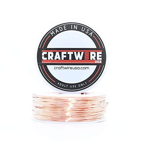 Solid Bare Copper Wire Round, Bright, Dead Soft, Half Hard 2 LB, Choose from 10, 12, 14, 16, 18, 20, 22, 24, 26, 28, 30 Gauge