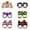 A, variant on HCTSHG Halloween Eyeglasses 6/12 Pcs Novelty Toy Glasses Cosplay Halloween Party Funny Glitter Funny Party Decorations for Glasses Pumpkin Spider Web Ghost Bat Hat Skull Eyeball Eyewear ﻿