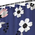 thumbnail image 3 of Pioneer Flower Floral Print Pattern Shower Curtain 72"x84", Bathroom Decorative Shower Curtain Set with 12 Hooks, Waterproof Washable, 3 of 6