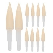 WHAMVOX 10pcs Soft Sponge Calligraphy Pen Tips Replaceable Writing Brush Pen Heads for Calligraphy Practice, Art Drawing Material