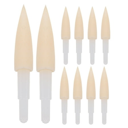 WHAMVOX 10pcs Soft Sponge Calligraphy Pen Tips Replaceable Writing Brush Pen Heads for Calligraphy Practice, Art Drawing Material