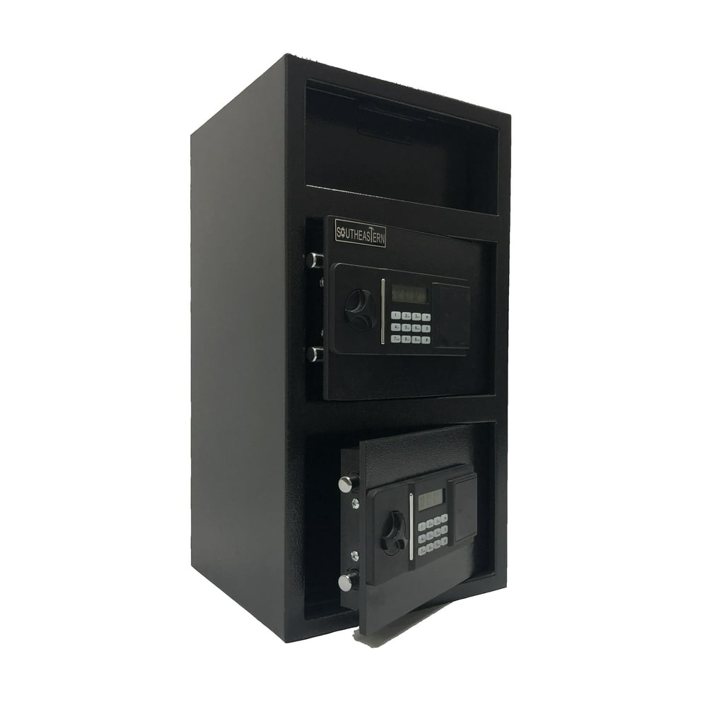 SOUTHEASTERN FL2714EE Double Door Cash Drop Depository Safe with Quick