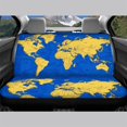 thumbnail image 3 of CHAQLIN World Map Full Wrap Rear Bench Car Seat Cover for Car Interior Automotive, Stretchable Back Seat Cover Protectors Machine Washable for Dogs, 3 of 4
