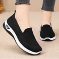 thumbnail image 2 of Wensltd Women Solid Mesh Walking Shoes Comfy Lightweight Slip On Round Toe Casual Shoes, 2 of 9
