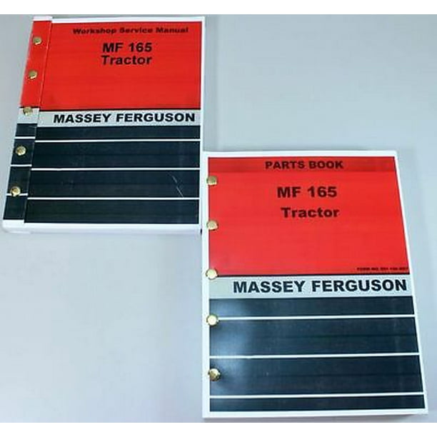 Set Massey Ferguson 165 Tractor Parts Service Repair Shop Manual Workshop Mf165 Walmart Com Walmart Com