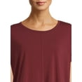 thumbnail image 4 of Athletic Works Women’s Dri More Dolman Sleeve Tee with Side Slit, Sizes XS-XXXL, 4 of 5