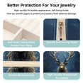thumbnail image 3 of Elk Revival Portable Square Jewelry Box Earrings Necklaces Bracelets Organizer for Girls and Women, 3 of 6