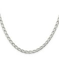 thumbnail image 3 of Auriga Fine Jewelry 925 Sterling Silver 4.3 mm Open Elongated Link Chain Necklace for Women 16", 3 of 5