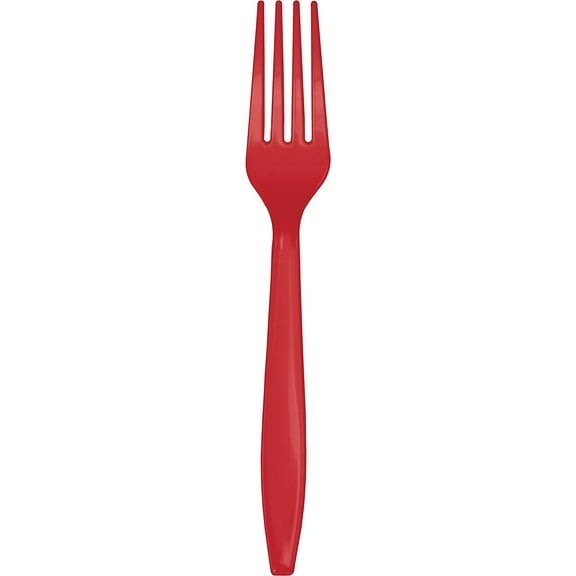 Touch of Color Classic Red Plastic Forks 72 Count (DTC010463FRK)