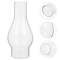 3 Inch by 7 Inch Clear Glass Oil Lamp Chimney for Vintage and Restoration of Antique Oil and Kerosene Lamps