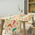 thumbnail image 2 of Mid Century Modern Table Runner, Atomic Vintage Retro Stars Abstract Boomerang Pattern Dinner Runner for Home Kitchen Dining Table Decoration 13"x108", 2 of 6