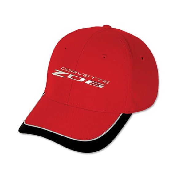 C8 Z06 Corvette Liquid Metal Red Hat - Adult Size