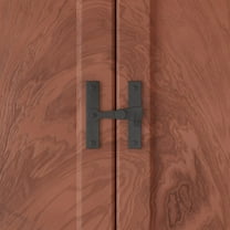 Renovators Supply Door Latch 2.5" Black Wrought Iron Gate Latch / Barn Door Latch Lock w/Screws