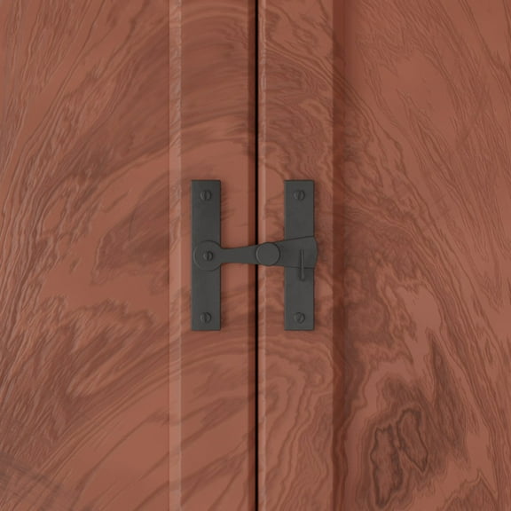 Renovators Supply Door Latch 2.5" Black Wrought Iron Gate Latch / Barn Door Latch Lock w/Screws