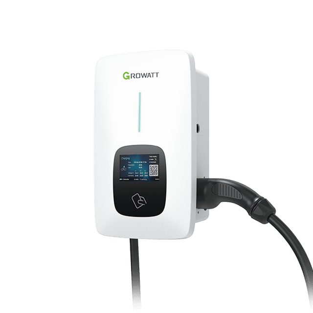 Estacion de Carga Growatt Thor 09 para Vehiculos Electricos Nissan, Volvo, Ford, Tesla, BMW, etc