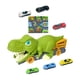 thumbnail image 2 of Dinosaur Devouring Carrier Truck Dinosaur Cars Juego Juguetes interactivos para 6 Mini Coches y Mapa perfke juguetes de dinosaurios, 2 of 4