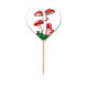 thumbnail image 1 of Palillo de dientes Unbranded Etiqueta del corazón de la bandera hongo venenoso Rojo, 1 of 3