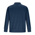 thumbnail image 2 of Ceisia Men Casual Color Block Half Zipper Lapel Pullover Long Sleeve Gift Fashion Daily Outdoor Athletic Casualwear Top, 2 of 6
