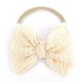 thumbnail image 2 of XEGLSBU Hair Bows for Girls 4-6 Maroon Toddler Baby Boys Girls Stretch Solid Bow Hairband Headwear Headband Baby Girl Bows and Headbands Organizer Beige One Size, 2 of 3