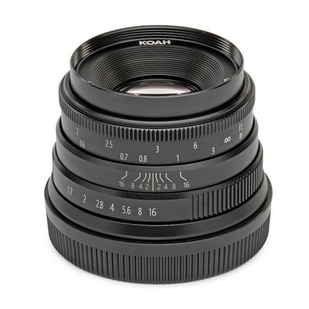 UPC: 0040962867020 | Koah Artisans Series 35mm f/1.7 Manual Focus Lens for Sony E (Black)