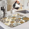 thumbnail image 6 of Dish Drying Mat 18x24 Inch Colorful Boho Abstract Plaid Washable Microfiber Kitchen Counter Pad Reversible Drying Mat for Dishes Drainer Rack, 6 of 6
