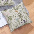 thumbnail image 4 of Floral Pillow Covers 18 x 18 Set of 2 Botanical Plant Decorative Throw Pillow Cover Spring Flower Linen Outdoor Pillowcases Farmhouse Home Decor for Couch Bed Sofa, -P0424-PC004, Green, 4 of 6