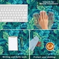 thumbnail image 4 of Green Tropical Leaves Desk Mat,Palm Leaves Growing Upwards Gaming Mouse Pad,Large Non-Slip Rubber Base Mousepad with Stitched Edges,Waterproof Mouse Mat Desk Pad for Office Game Home 35.4x15.75 in, 4 of 6
