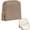 Brown, variant on Gynky Travel Jewelry Case Small Makeup Bag, Leather Jewelry Pouch with Zipper for Bracelet Rings Earring Pendant Lipstick, Gift for Mom(Beige)