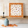 thumbnail image 3 of Ships Next Day Canvas Wall Art 16"x16", Fall Orange Pumpkin Wood Framed Canvas Print Painting, Thanksgiving Maple Leaf Plaid Check Ready to Hang Picture Wall Decor for Home Bedroom Kitchen Office, 3 of 9