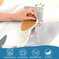 thumbnail image 3 of Yayeee Kitchen Curtains Tier Pair Light Filtering 27"x36" Rod Pocket Short Cafe Window Panel, Whimsical Rabbits, 3 of 7