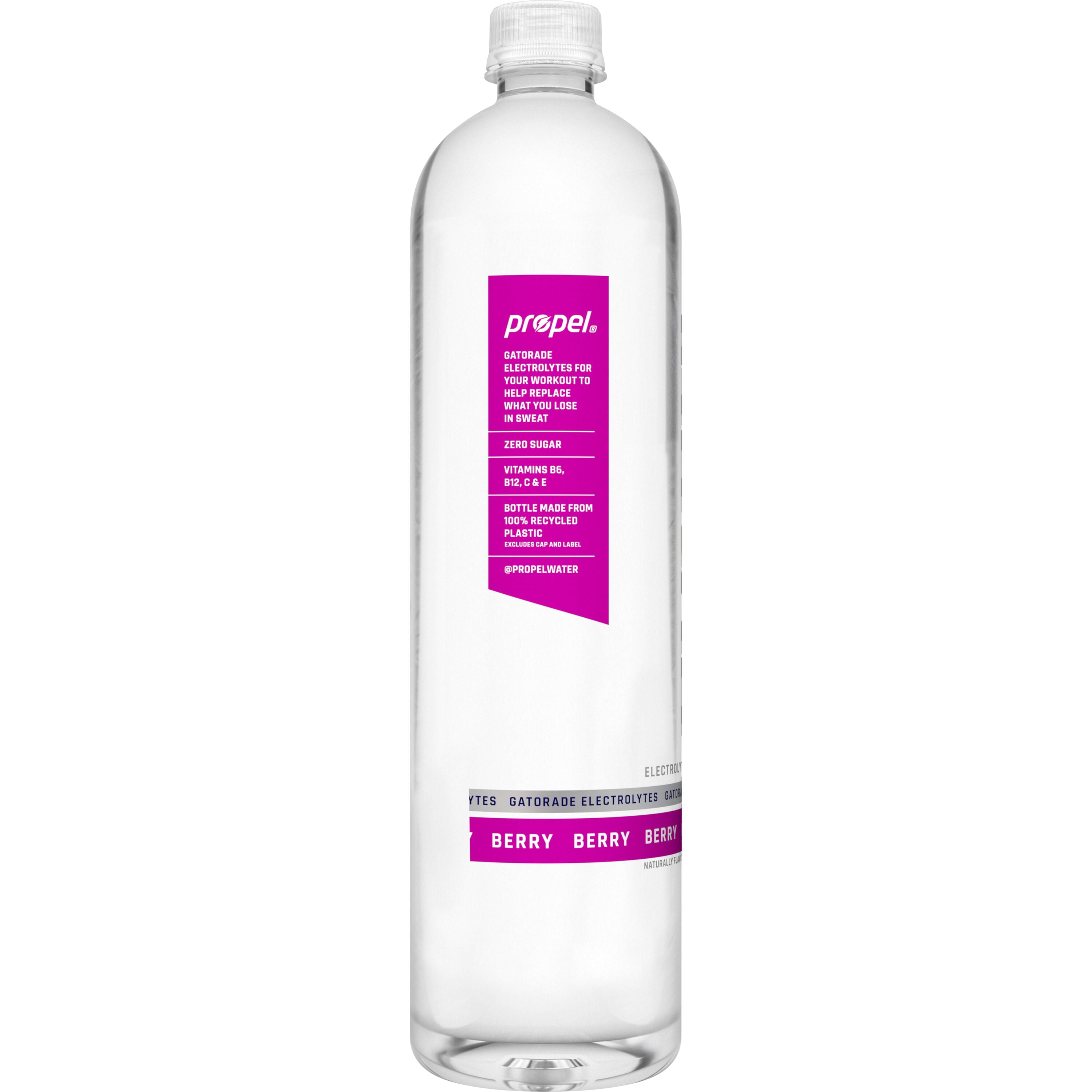 Propel Fitness Berry Flavored Electrolyte Water Beverage, 33.8 fl oz Bottle