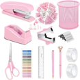 thumbnail image 1 of 11pcs Office Supply Set Desk Accessories Stapler, Tape Dispenser, Sticky Notes, Scissors And Clips For Students, Teachers And Staff School Offices, 1 of 5