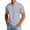 F158-Grey, variant on xfsWaSs Mens Solid Color Half Zip Short Sleeve T Shirts Stand Collar Athletic Casual Tops Breathable Gym Workout Tee Stylish T-Shirts Fashion Tee Tops
