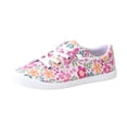 thumbnail image 2 of EKVAHL Floral Canvas Sneakers for Women, Low Top Lace Up Breathable Non Slip Fashion Slip Ons, Vacation Outdoor Daily Stylish Sneakers Multicolor, 2 of 4