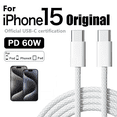 thumbnail image 2 of Cargador rápido original PD de 60 W, cable USB C a tipo C de 6 A para Apple iPhone 15/16 Pro MAX, carga rápida para Samsung S24 y Xiaomi., 2 of 5