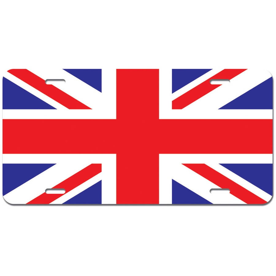 United Kingdom Flag - UK Great Britain Union Jack Novelty Metal Vanity ...