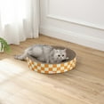 thumbnail image 5 of THE LICKER STORE Nelson 20.13" Modern Cardboard Round Bowl Cat Scratcher with Catnip, Citrus, CSR1010G, 5 of 6