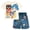 Shadow Knuckles Navy, variant on Sonic the Hedgehog T-Shirt and Shorts Outfit Set Toddler to Big Kid