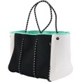 thumbnail image 1 of Bolsa de Playa Tote QOGiR de Neopreno Negra con Bolsillo Interno, 1 of 7
