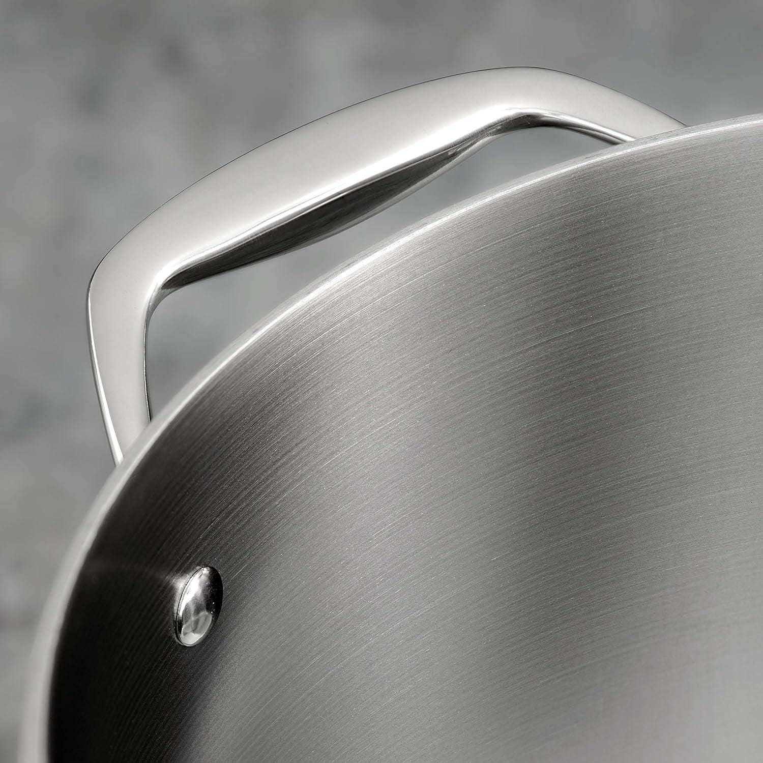 Tramontina Tri-Ply Clad Stainless Steel 10-Piece Cookware Set with Lids, Pots and Pans Kitchen Set